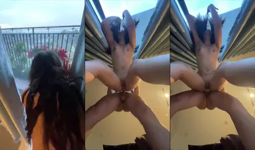 Phim sex Phim Sex Việt Nam - Kéo em ra ban công chung cư view đẹp vừa địt vừa ngắm